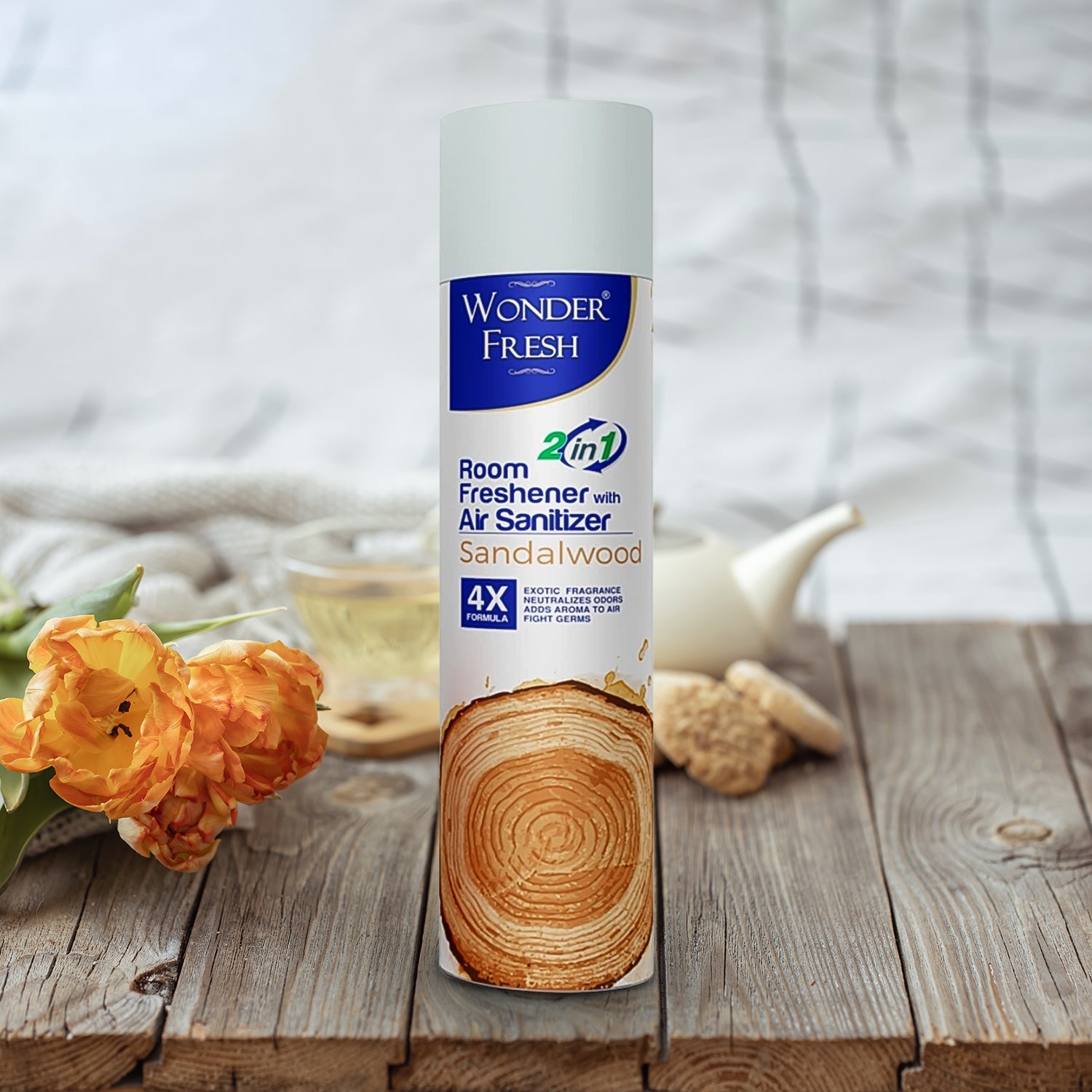 Fresh Air Freshener Spray, Sandalwood Fragrance | Long Lasting Fragrance for Home & Office (Mix Fragrance / 125 Gm) Fresh Air Freshener Spray, Sandalwood Fragrance | Long Lasting Fragrance for Home & Office (Mix Fragrance / 125 Gm)